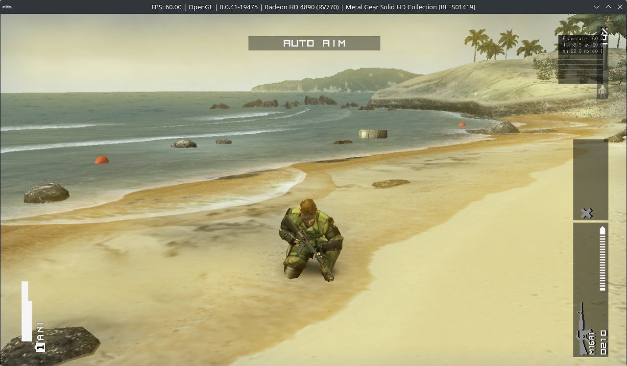 [25/07/2026] Metal Gear Solid HD Collection auf einer Radeon HD 4890 mit 60 Fps in 720p.