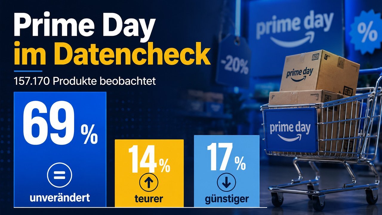 [07/07/2026] Amazon Prime Day 2026 im Datencheck: Nur 17 Prozent der Produkte wurden günstiger (4)