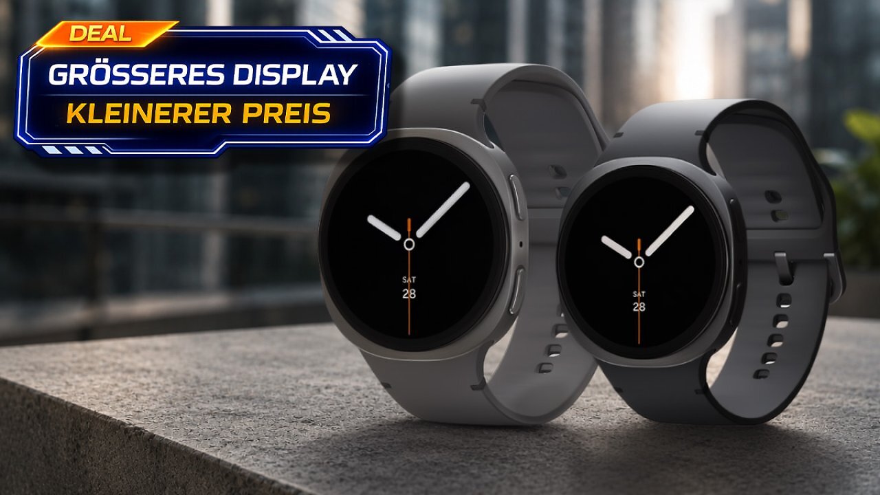 [15/07/2026] Größeres Display, größerer Akku: Samsung Galaxy Watch8 (44 mm) günstiger als das 40-mm-Modell