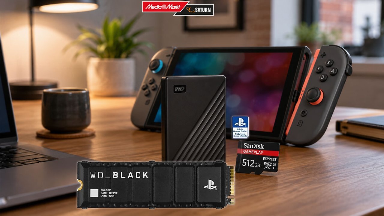 [20/07/2026] Nur bis 10.08. bei MediaMarkt: Sandisk und WD-Speicher-Deals zu Bestpreisen