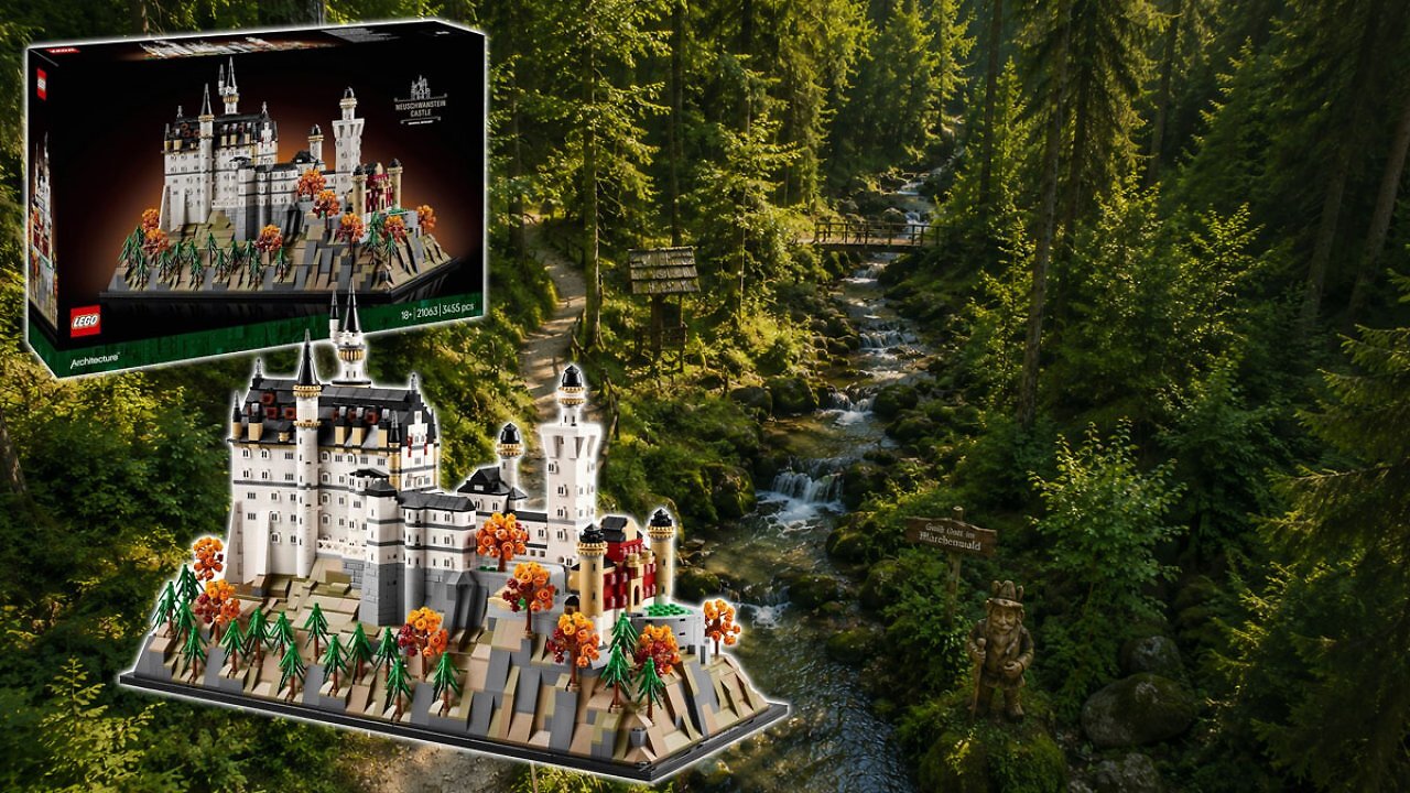 [06/07/2026] Des Königs Steckenpferd aus 3.455 Teilen? Lego Schloss Neuschwanstein bei Amazon nie billiger (1)