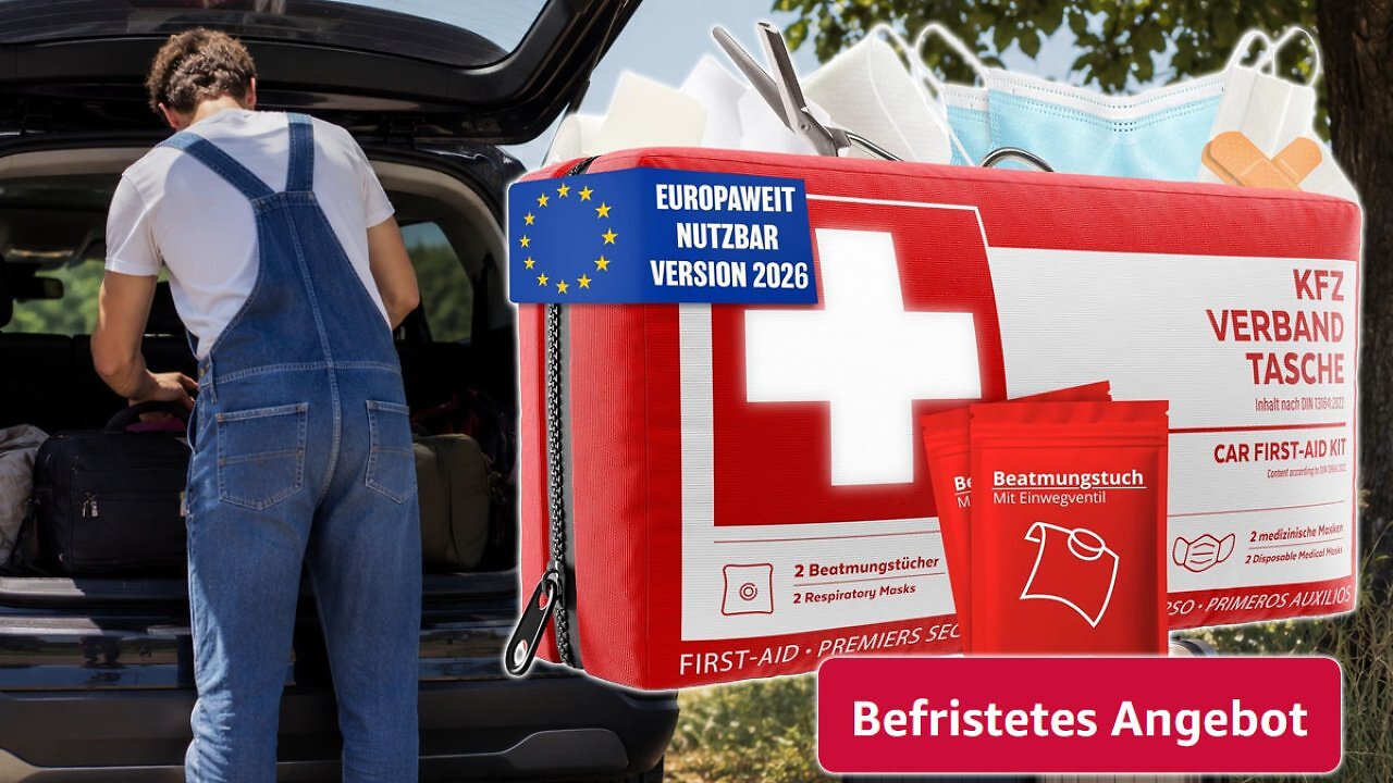 [17/07/2026] Ablaufdatum vorm Urlaub schon geprüft? Beliebter Verbandskasten bei Amazon kurz für 9,90 € (1)