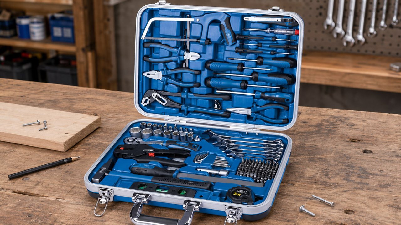 [20/07/2026] 173-teiliger Werkzeugkoffer mit Rekordrabatt: Scheppach TB173 bei Amazon
