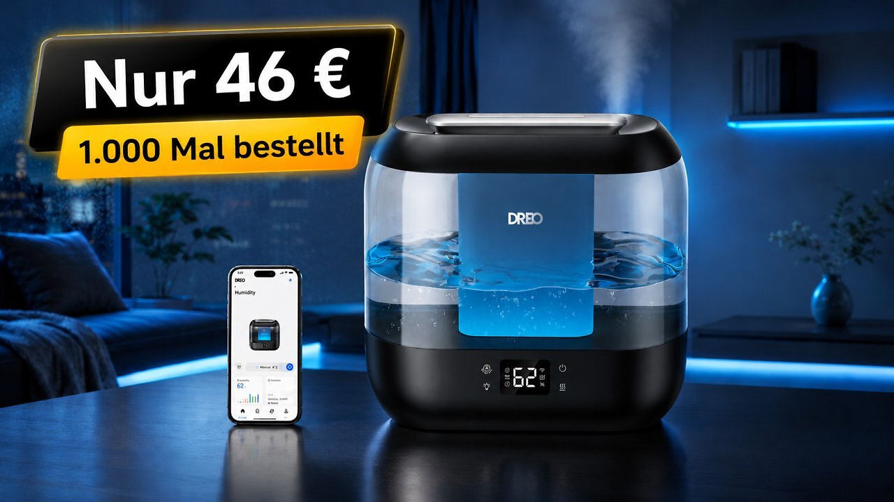[07/07/2026] Tausendfach bestellt: Dreo 311S Luftbefeuchter für den Sommer ist smart, leise und für 46 € im Amazon-Deal