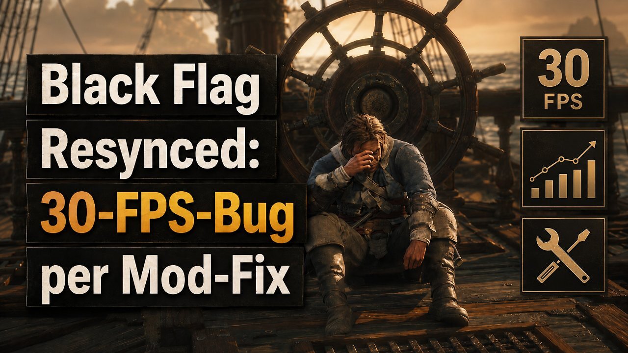 [10/07/2026] In Assassin's Creed Black Flag Resynced können Zwischensequenzen unter bestimmten Einstellungen auf 30 Fps fallen.&nbsp;