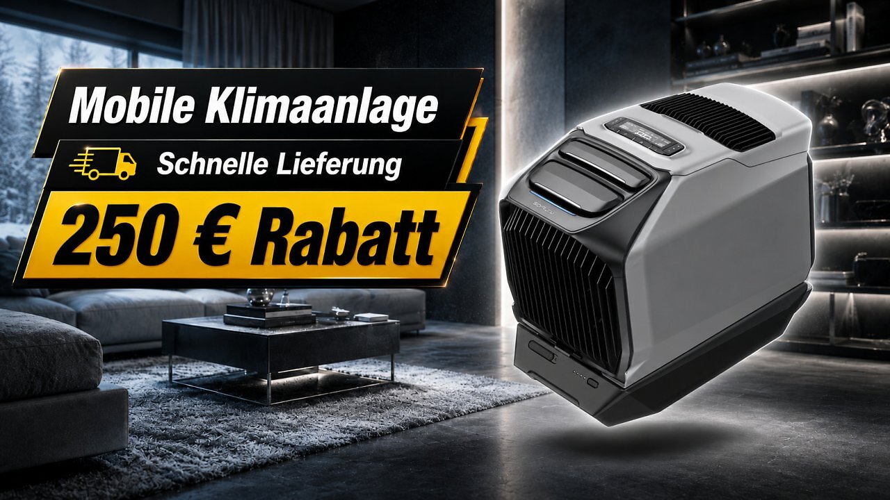 [14/07/2026] Mobile Klimaanlage ohne Wartezeit: Cyberport senkt EcoFlow WAVE 3 mit 6.100 BTU um 250 € auf Bestpreis
