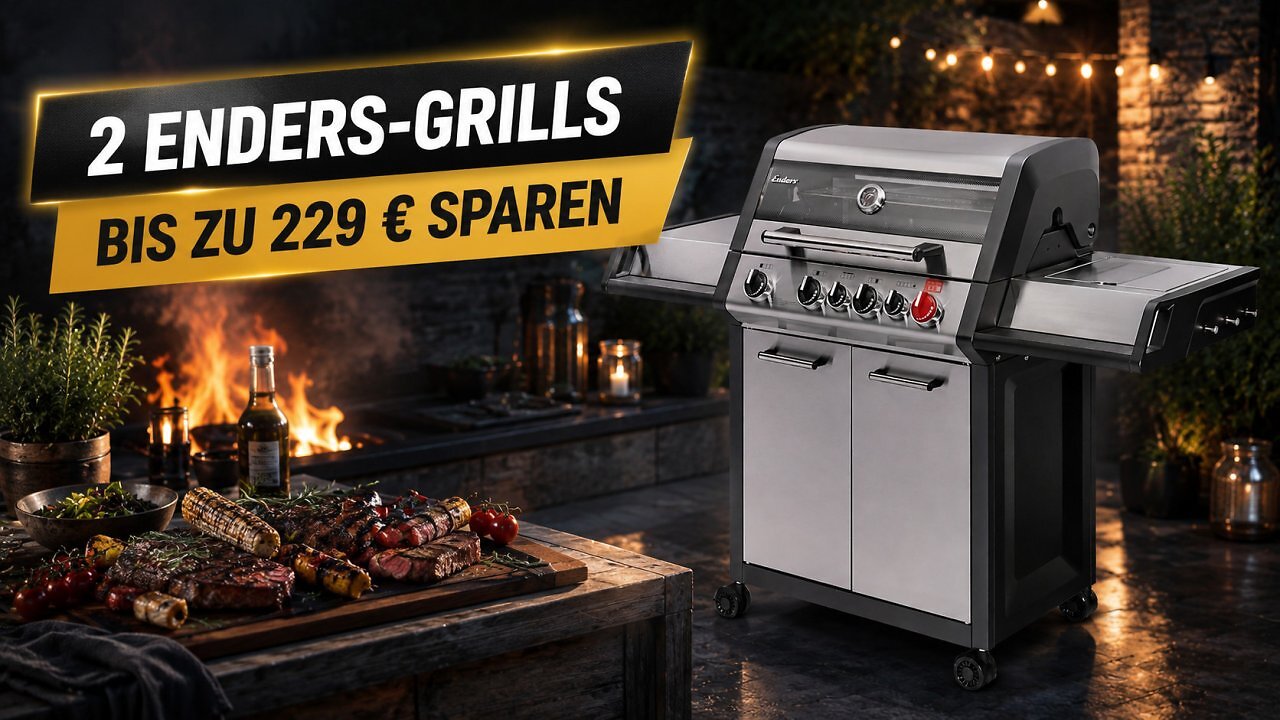 [17/07/2026] Steakhaus im eigenen Garten? Zwei Enders-Gasgrills mit 800-Grad-Turbozone jetzt zum Bestpreis