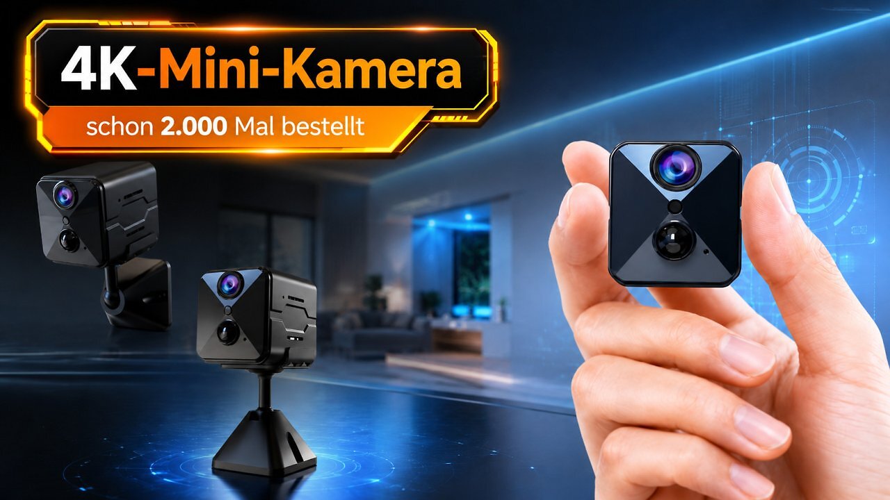 [08/07/2026] 4K-Mini-Kamera für 36 €: Amazon senkt viel bestelltes Modell mit Akku, Nachtsicht und App-Zugriff