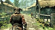 Ein Spaziergang durch ein Dorf in Skyrim