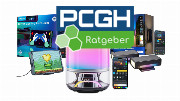 Drei verschiedene Beleuchtungsprodukte von Govee vor weißem Hintergrund. Man sieht eine Tischlampe, Außenbeleuchtung und einen lustigen Pixel-Bildschirm.