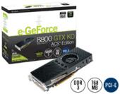 Übertaktete Geforce 8800 GTX von EVGA.