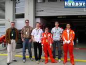 Gruppenfoto mit den Ferrari-Leuten