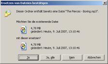 Klicken Sie auf "Nein" und halten Sie dabei die Umschalttaste (Shift) gedrückt.