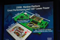 Ein Menlow-Mainboard mit Silverthorne-Prozessor, Poulsbo-Chipsatz und Wimax-Modul. (Bild: Intel)