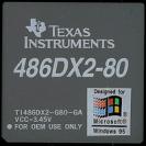 Einer der späteren Texas-Instruments-Chips auf 486er-Basis (Bild: cpushack.net)