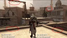 [b]Assassin's Creed HD 3870:[/b] Due to Service Pack 1 and D3D 10.1 Anti Aliasing effects more areas than it would without SP1.