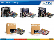 Die P45-Produktpalette von MSI