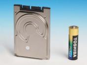 Toshibas 1,8-Zoll-HDDs sind kaum größer als eine handelsübliche AA-Batterie. (Bild: Toshiba)