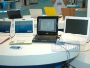 Asus EEE-PC 901, Gigabyte 912 ud MSI Wind-Notebook im direkten Größenvergleich