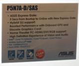 [b]Asus P5N7A-D/SAS[/b]: Weltpremiere für die Kombo aus DirectX-10-Grafik, Hybrid-SLI und Intel-CPU. (Bild: bit-tech.net)