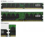 Kingstons neue Very-Low-Profile-DIMMs haben eine fast 40 Prozent geringere Bauhöhe als herkömmliche Speichermodule. (Bild: Kingston)