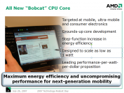 AMDs Bobcat doch noch in Entwicklung. (Bild: AMD)