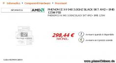 Der umgerechnete Euro-Preis eines Phenom II X4 940 liegt bei unter 300 Euro. (Bild: Planet 3DNow)