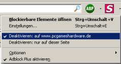 So deaktivieren Sie Addblocker nur auf www.pcgameshardware.de