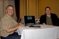 Games for Windows Live: Links Chris Early (General Manager GfW Live) und rechts Michael Wolf (Senior Marketing Manager GfW Live) 