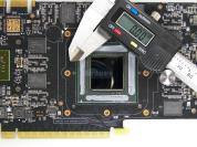 Chipgrößen im Vergleich: GT200 (65nm) mit dem digitalen Meßschieber nachgemessen.