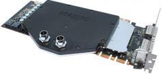 Swiftech Komodo Wasserkühler auf einer Nvidia GTX 285