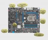 Preisauszeichnung eines P55-Mainboards