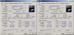 Vergleich beider Revisionen im Leerlauf - CPU-Z 1.52.1