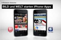 Axel Springer AG präsentiert Iphone-Versionen von Die Welt und Bild