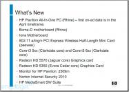 HP Präsentation: Radeon HD5570 & HD5350 Grafikkarten ab Frühjahr in Pavillion-Systemen. (1)