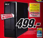 Media Markt stellt im neuen Prospekt den Acer Aspire X3900 mit einem Core i3-530 und einer Geforce GT320 vor.