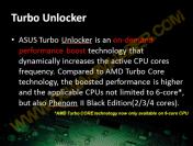 Asus scheint die vom Phenom II X6 bekannte Turbo Core Technologie mit dem Feature Turbo Unlocker auch auf ältere CPUs der Black Edition ausweiten zu wollen. (3)