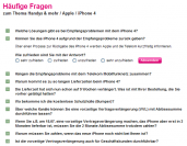 FAQ-Seite der Telekom