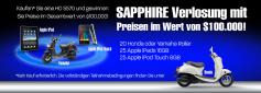 Sapphire: Größtes Gewinnspiel der Firmengeschichte gestartet.