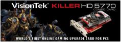 Visiontek Killer HD 5770: Kombination aus Grafikkarte und Bigfoot-Netzwerkkarte