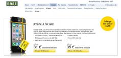 Auch bei Base konnte man das Apple iPhone 4 kaufen.