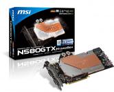 MSI N580GTX Hydrogen/OC: Werksübertaktete Geforce GTX 580 mit Wasserkühler
