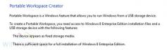 Der Windows 8 Portable Workspace Creator.