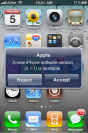 So könnte ein OTA-Update auf dem iPhone aussehen.