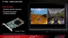 28-nm-Massenfertigung bei TSMC soll noch 2011 anlaufen, Kepler und Southern Islands inklusive (im Bild: GCN-Präsentation auf der AFDS) (1)