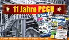 Jubiläumsgewinnspiel mit Preisen im Wert von 11.111 Euro: Die erste Ausgabe lag vor 11 Jahren am Kiosk. Seit dieser Zeit hat sich PC Games Hardware stetig weiterentwickelt und ist heute fester Bestandteil im IT-Zeitschriftenmarkt. 