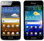 Samsung zeigt mit dem Galaxy S2 LTE (links) und dem Galaxy S2 LTE HD (rechts) zwei neue Android-Smartphones.