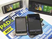HTC Radar (3,8 Zoll) und HTC Titan (4,7 Zoll) mit Windows Phone 7.5 (Mango)