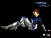 Joanna Dark - Perfect Dark: Entwickler ist Rare, die zuvor das grandiose Goldeneye machten. Jetzt hat das Spiel auch noch eine weibliche Hauptfigur. Klar, dass das weggeht wie warme Semmeln. Joey ist auch ganz tough und reichlich ausgestattet.