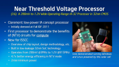 Der Intel Claremont ist ein Prozessorkonzept, für das Intel momentan noch keine kommerziellen Produkte plant.